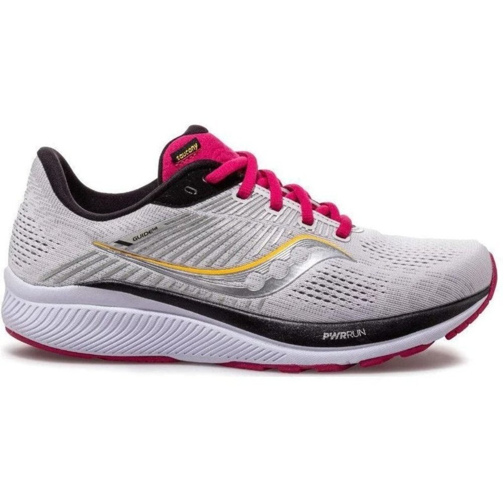 Saucony Women's Guide‎ 14 Running Shoe in Alloy/Cherry - Size 11 WIDE